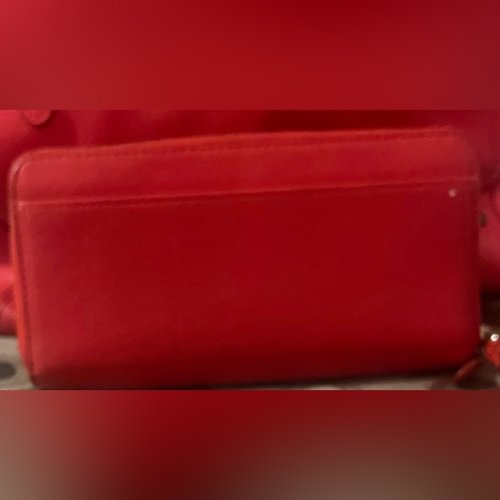 COACH Orange F34039 MICKIE Satchel/Tote W/ Matching Large Zip Around Wallet - Picture 7 of 15
